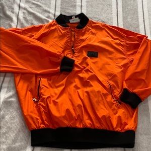 orange anna klein windbreaker jacket